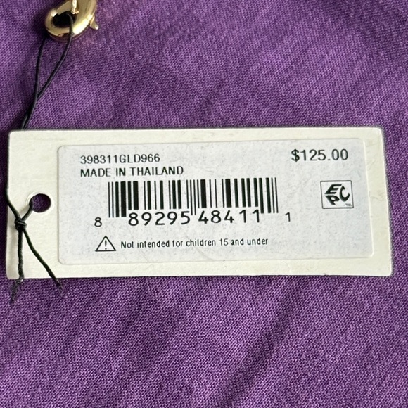 Coach Gold Necklace with Multicolor Letters - Picture 7 of 7